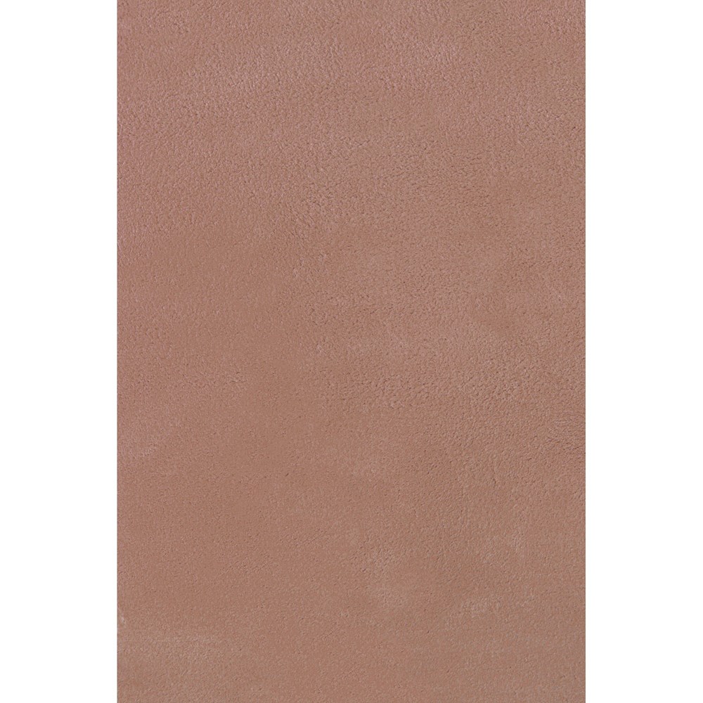 Lulu Modern Plain Shaggy Rugs in Mink Brown